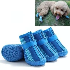 Les meilleures critiques de 😉 Wewoo 4 pièces / ensemble chaussures de chien respirantes antidérapantes et résistantes à l'usure fournitures pour animaux de compagnie, taille: 3,8x4,3 cm ❤️
