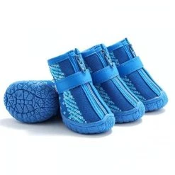Les meilleures critiques de 😉 Wewoo 4 pièces / ensemble chaussures de chien respirantes antidérapantes et résistantes à l'usure fournitures pour animaux de compagnie, taille: 3,8x4,3 cm ❤️ -Bon plan Animalerie Soldes 3615615219791 7
