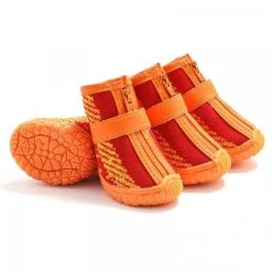 Top 10 🎉 Wewoo 4 pièces / ensemble chaussures de chien respirantes antidérapantes et résistantes à l'usure fournitures pour animaux de compagnie, taille: 4.3x4.8 cm 💯 -Bon plan Animalerie Soldes 3615615219845 7