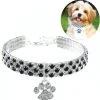Meilleure vente 🧨 Wewoo 2 PCS Pet Collier Diamant Élastique Chat Et Chien Collier Bijoux, Taille: M (Noir Blanc) 👍