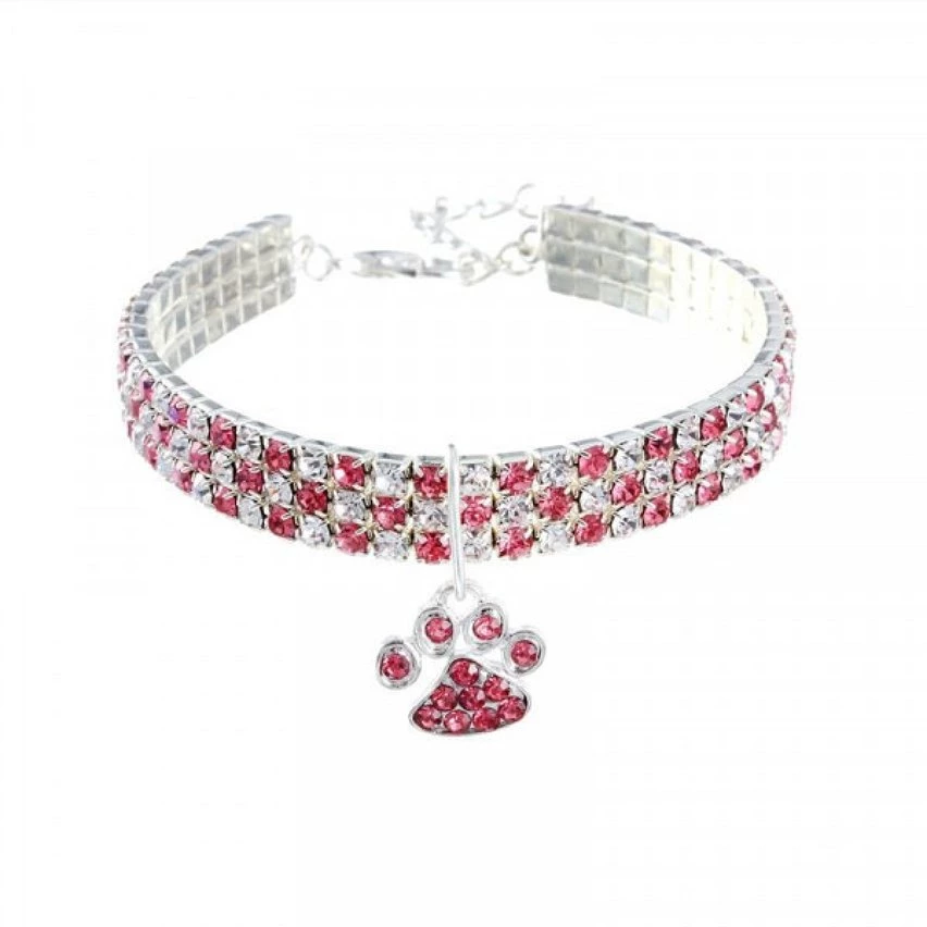 Offres 😉 Wewoo 2 PCS Pet Collier Diamant Élastique Chat Et Chien Collier Bijoux, Taille: L (Rose Blanc) 🌟 5 Offres 😉 Wewoo 2 PCS Pet Collier Diamant Élastique Chat Et Chien Collier Bijoux, Taille: L (Rose Blanc) 🌟 – Image 3