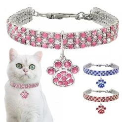 Le moins cher 💯 Wewoo 2 PCS Pet Collier Diamant Élastique Chat Et Chien Collier Bijoux, Taille: M (Rouge Blanc) 🤩 -Bon plan Animalerie Soldes 3615615257939 5 4