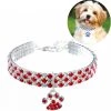 Le moins cher 💯 Wewoo 2 PCS Pet Collier Diamant Élastique Chat Et Chien Collier Bijoux, Taille: M (Rouge Blanc) 🤩 -Bon plan Animalerie Soldes 3615615257960 1 1