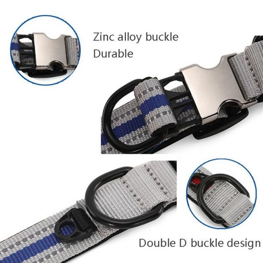 Vente flash 🔥 Wewoo Collier en nylon réfléchissant pour chien, S (boucle noire orange) 👍 6 Vente flash 🔥 Wewoo Collier en nylon réfléchissant pour chien, S (boucle noire orange) 👍 – Image 4