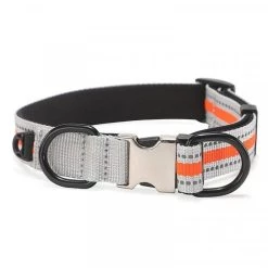 Le moins cher 🤩 Wewoo Collier en nylon réfléchissant pour chien, L (boucle argentée orange) 😀