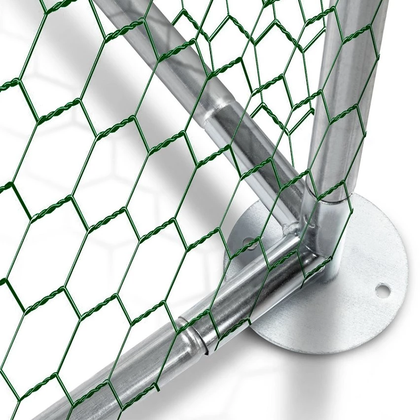 Promo 😍 IDMARKET Enclos poulailler 16 m² parc grillagé 4x4 M acier galvanisé 🎉 6 Promo 😍 IDMARKET Enclos poulailler 16 m² parc grillagé 4x4 M acier galvanisé 🎉 – Image 4