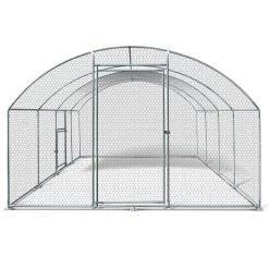 Nouveau ⌛ IDMARKET Enclos poulailler dôme 15 m² parc grillagé 3x5 M avec porte latérale ❤️ -Bon plan Animalerie Soldes 3662897026364 6