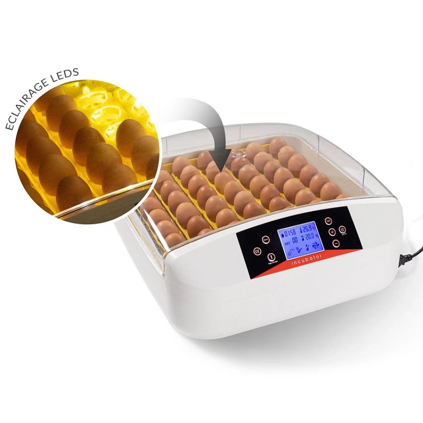 Bon marché 🌟 IDMARKET Couveuse PRO automatique 56 oeufs éclairés incubateur autonome avec LED mire oeufs ⌛ 6 Bon marché 🌟 IDMARKET Couveuse PRO automatique 56 oeufs éclairés incubateur autonome avec LED mire oeufs ⌛ – Image 4