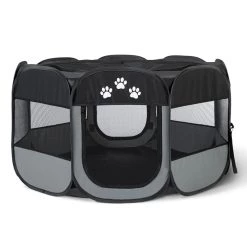 Tout neuf 😍 IDMARKET Enclos pliable pour animaux parc chien et chat 110 x 110 x 64 CM ⌛