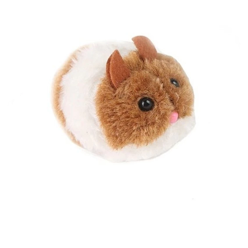 Meilleure vente ✨ Totalcadeau Hamster vibrant jouet pour chat fonctionnant sans pile marron 🔥 3 Meilleure vente ✨ Totalcadeau Hamster vibrant jouet pour chat fonctionnant sans pile marron 🔥