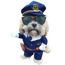 Meilleure vente 👏 Totalcadeau Déguisement pour chien agent de police Costume 🥰