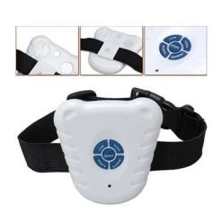 Bon marché 🧨 Collier Chien Anti-Aboiement Vibrant Ultrason Étanche Taille Unique Noir Blanc - YONIS 🥰