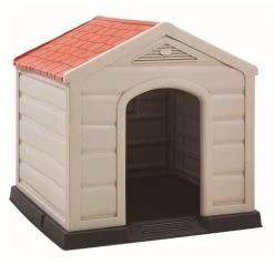 Budget 😀 Dogstyle Niche pour Chien 🐕 DOGGY 92 X 92 X 89 cm Polypropylène Confort thermique Intérieure/Extérieure Montage Rapide ✔️