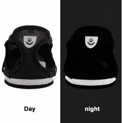 Budget 😉 Passionimaux59 Harnais Souple Respirant Réfléchissant + Laisse pour Chien Chiot Chat - Noir - XS 🔔 -Bon plan Animalerie Soldes 3701491700949 6 1