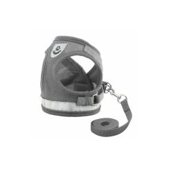 Budget 😉 Passionimaux59 Harnais Souple Respirant Réfléchissant + Laisse pour Chien Chiot Chat - Noir - XS 🔔 -Bon plan Animalerie Soldes 3701491701076 1 1