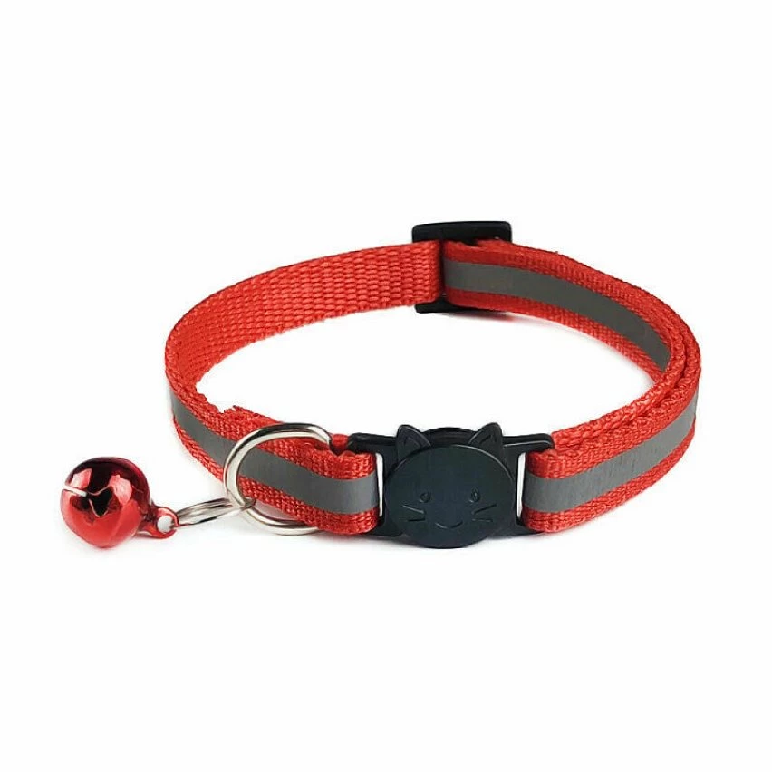 Tout neuf 💯 Passionimaux59 Collier Nylon Réfléchissant Anti Étranglement Pour Chat Chaton avec Grelot - Rouge 👏 4 Tout neuf 💯 Passionimaux59 Collier Nylon Réfléchissant Anti Étranglement Pour Chat Chaton avec Grelot - Rouge 👏 – Image 2