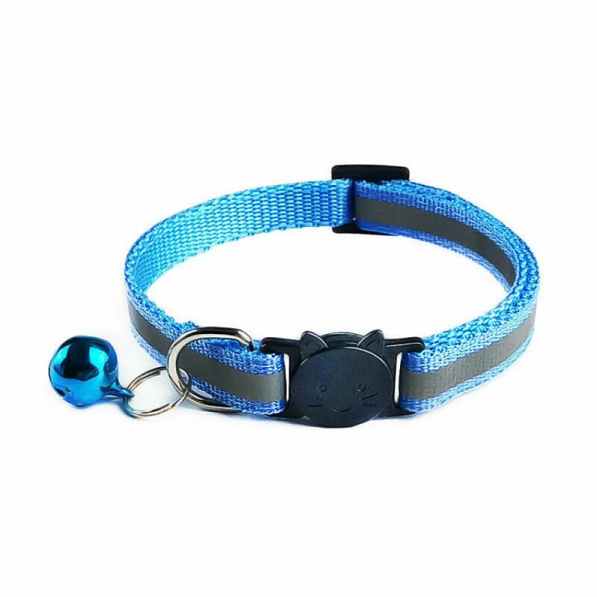 Offres 😀 Passionimaux59 Collier Nylon Réfléchissant Anti Étranglement Pour Chat Chaton avec Grelot - Bleu Clair ⭐ 4 Offres 😀 Passionimaux59 Collier Nylon Réfléchissant Anti Étranglement Pour Chat Chaton avec Grelot - Bleu Clair ⭐ – Image 2