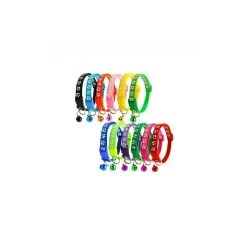 De gros ✨ Passionimaux59 Collier Nylon pattes de chien pour Chien Chat Chiot Chaton Réglable avec Grelot - Rouge 🎁