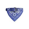 Grosses soldes 🧨 Passionimaux59 Collier Cuir PU avec Bandana pour Chien ou Chat - Bleu Foncé - XS 👏