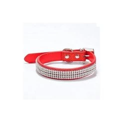 Les meilleures critiques de 🔔 Passionimaux59 Collier Cuir Strass Diamant Chien Chat 👗 Dressage Réglable Ajustable - Rouge - L 😉