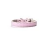 Budget 😉 Passionimaux59 Collier Pour Chien Chiot Chat Cuir PU Réglable - Rose - M 🎁