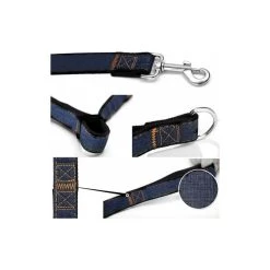 Top 10 🔥 Passionimaux59 Lot de 3 Pièces Harnais Laisse Collier 👖 Jeans Chien Chat Chiot Promenade - Bleu/ bleu foncé - XL 🛒 -Bon plan Animalerie Soldes 3701491704473 6