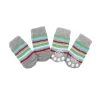 Meilleure affaire ⌛ Passionimaux59 Lot de 4 Chaussettes Confortable antidérapante pour Chien Chiots ou Chat - Rayés - 2 😀 -Bon plan Animalerie Soldes 3701491704954 1