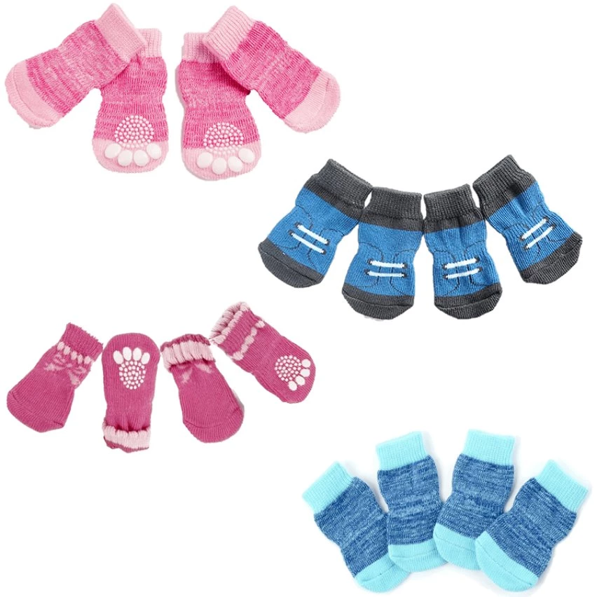 De gros ⭐ Passionimaux59 Lot de 4 Chaussettes Anti Glisse Pour Chien Chiot Chat Confortable Antidérapante - Chiné Rose - XL 🎁 3 De gros ⭐ Passionimaux59 Lot de 4 Chaussettes Anti Glisse Pour Chien Chiot Chat Confortable Antidérapante - Chiné Rose - XL 🎁
