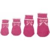 Vente flash ✨ Passionimaux59 Lot de 4 Chaussettes Anti Glisse Pour Chien Chiot Chat Confortable Antidérapante - noeud rose - L ⌛ -Bon plan Animalerie Soldes 3701491705128 1 2