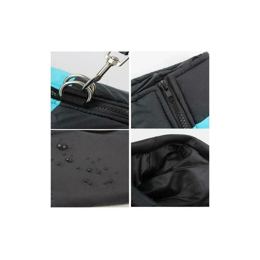 Acheter 👏 Passionimaux59 Manteau Doudoune Matelassé Imperméable Pour Chien Chat Hiver - Bleu/ bleu foncé - 4XL 😍 6 Acheter 👏 Passionimaux59 Manteau Doudoune Matelassé Imperméable Pour Chien Chat Hiver - Bleu/ bleu foncé - 4XL 😍 – Image 4