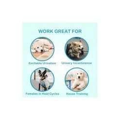 Nouveau 🛒 Passionimaux59 Couche-Culotte Bandes Hygiénique Pour Chien Réglable Lavable Réutilisable - Rose - L ✨ -Bon plan Animalerie Soldes 3701491706842 2 8