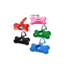 Bon marché 😀 Passionimaux59 Distributeur de Sacs Ramasse Crottes Déjection Canine Chien Promenade Hygiène - Violet 🛒