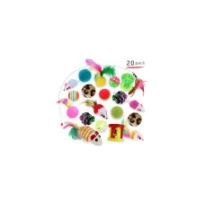 Top 10 🤩 Passionimaux59 Lot de 20 jouets pour Chat Chaton Jeux interactive Anti Stress Contre l'Ennui ❤️