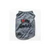 Meilleur prix 🎁 Passionimaux59 Vêtement T-shirt Coton été I Love my Daddy pour Chien Chiot Chat 7 Couleurs - Gris - S 🌟 -Bon plan Animalerie Soldes 3701491707627 1 1