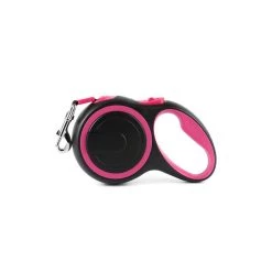 Grosses soldes 🎁 Passionimaux59 Laisse à Enrouleur Rétractable Automatique Pour Chien Chat en Nylon - Rose 🌟 -Bon plan Animalerie Soldes 3701491709089 1 2