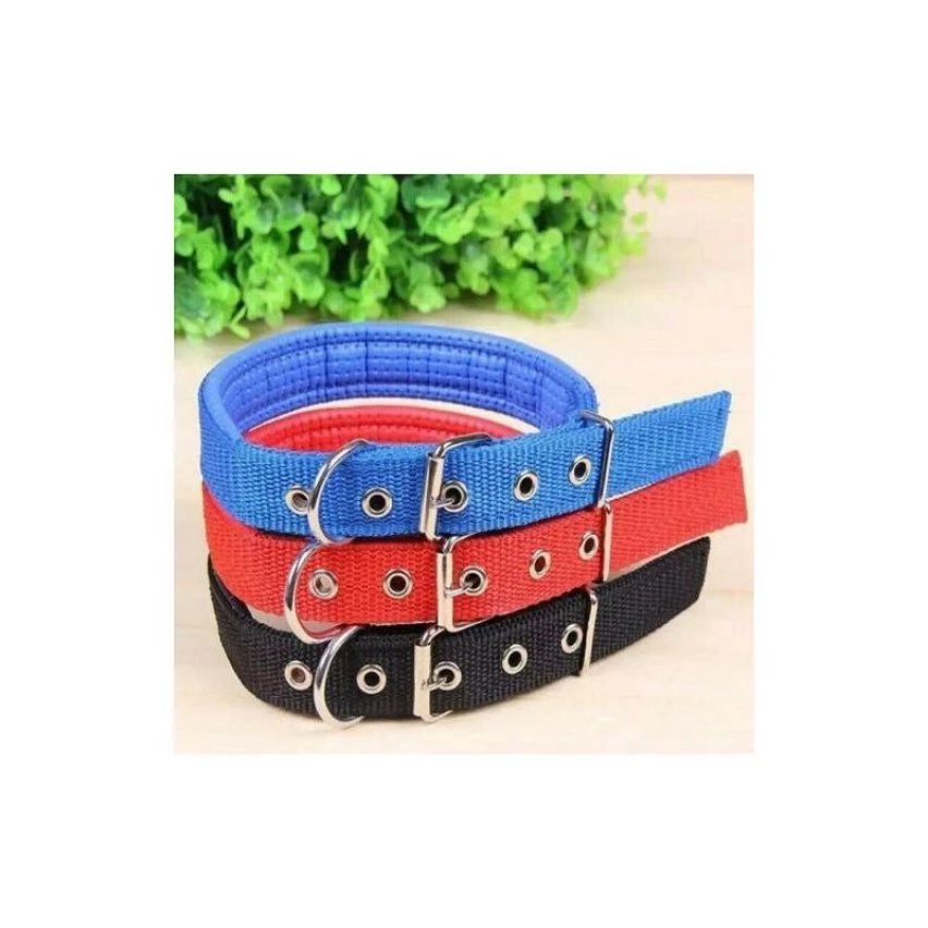 Coupon ✔️ Passionimaux59 Collier Nylon Pour Chien Réglable Avec Protection Cuir PU - Bleu/ bleu foncé - XL 🔥 3 Coupon ✔️ Passionimaux59 Collier Nylon Pour Chien Réglable Avec Protection Cuir PU - Bleu/ bleu foncé - XL 🔥