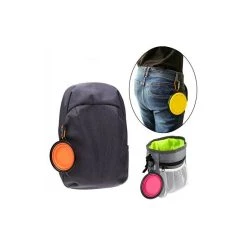 Grosses soldes ⌛ Passionimaux59 Gamelle Pliable En Silicone Bol Avec Mousqueton Pour Chien Chat 1000ML - Noir 🧨 -Bon plan Animalerie Soldes 3701491709751 5