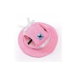 Grosses soldes 🛒 Passionimaux59 Chapeau Casquette été Protection Soleil pour Chien Chiot - Rose - L ⌛