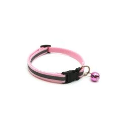Acheter 💯 Passionimaux59 Collier Nylon réfléchissant pour Chat petit Chien avec Grelot - Rose 🤩