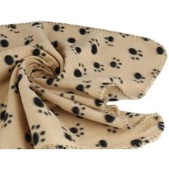 Offres 🛒 Passionimaux59 Couverture Plaid Pour Chien Chiot Ou Chat Motif Patte Tapis Coussin Couchage - Marron 🤩 -Bon plan Animalerie Soldes 3701491711020 4