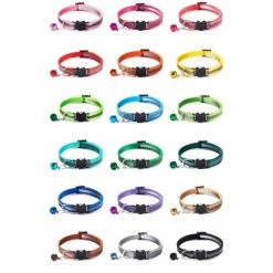 Meilleure affaire 😀 Passionimaux59 Collier Nylon Réfléchissant Anti Étranglement Pour Chat Chaton avec Grelot - Rose 🧨 -Bon plan Animalerie Soldes 3701491711242 6