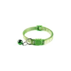 Nouveau 😉 Passionimaux59 Collier Anti-Etranglement pattes de chats Pour Chat Avec Grelot Détachable Boucle De Sécurité - Vert Clair 🎁