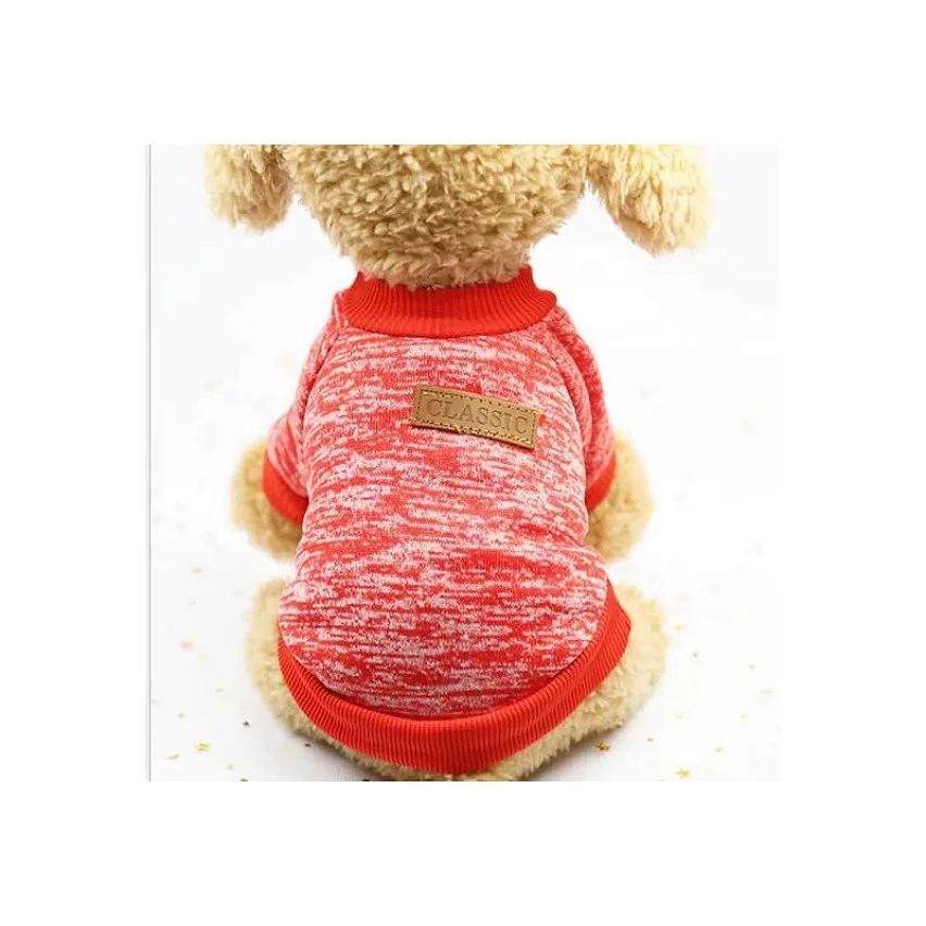 Promo ❤️ Passionimaux59 Pull Sweat Molletonné Chiné Chaud pour petit Chien ou Chat Vêtement Manteau - rouge clair - S 😀 3 Promo ❤️ Passionimaux59 Pull Sweat Molletonné Chiné Chaud pour petit Chien ou Chat Vêtement Manteau - rouge clair - S 😀