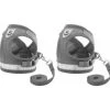 Offres ✔️ Passionimaux59 Lot de 2 Harnais Souple Respirant Réfléchissant + Laisse Couleur Gris Taille L 😀 -Bon plan Animalerie Soldes 3701491712850 1
