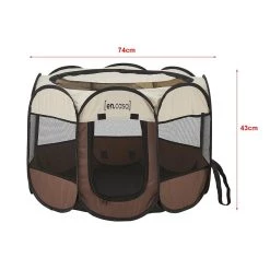 Meilleure affaire 🎉 Parc pliable Telford pour animaux de compagnie 43 x 74 x 74 cm [en.casa] 😉 -Bon plan Animalerie Soldes 4059438680076 2