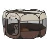 Meilleure affaire 😍 Parc pliable Telford pour animaux de compagnie 58 x 114 x 114 cm [en.casa] 🤩 -Bon plan Animalerie Soldes 4059438680090 1