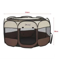 Meilleure affaire 😍 Parc pliable Telford pour animaux de compagnie 58 x 114 x 114 cm [en.casa] 🤩 -Bon plan Animalerie Soldes 4059438680090 2