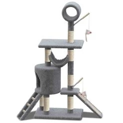 Meilleur prix ⌛ VOUNOT Arbre à Chat 154cm avec Griffoir Plateforme Niche XXL Gris ⌛