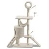 Le moins cher 😍 VOUNOT Arbre à Chat 154cm avec Griffoir Plateforme Niche XXL Beige ⭐ -Bon plan Animalerie Soldes 6973424410455 1