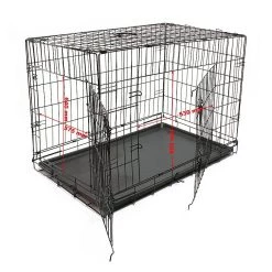 Budget 🥰 Sans marque Cage Transport Pliable Métallique Petits Animaux Caisse Transport Xl 🛒 -Bon plan Animalerie Soldes 7899091234356 3